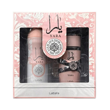 Lattafa Set Yara EDP 100 ML + Body Spray 200 ML